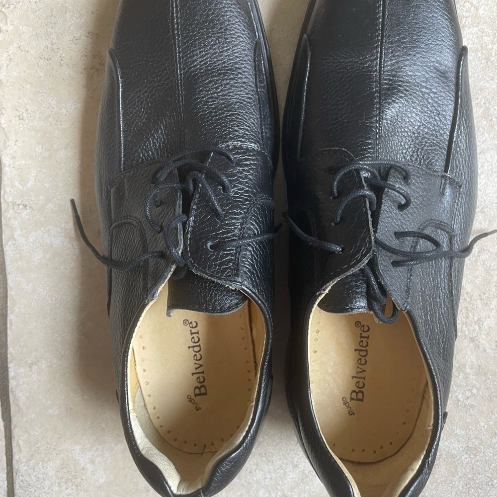 Black Textured Slip-On Loafers